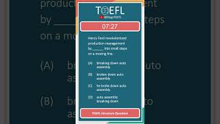 TOEFL Grammar Practice #505 | Structure Questions (Object of Preposition)