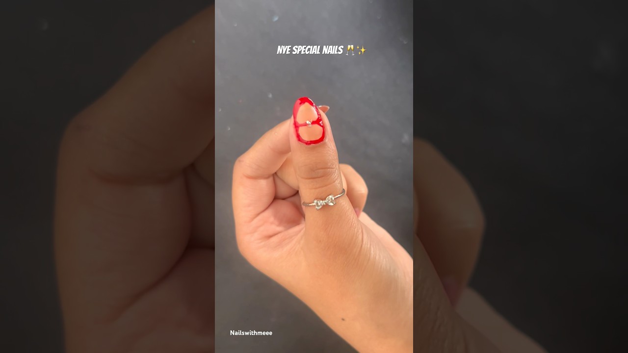I Tried The Viral Red Nail Art