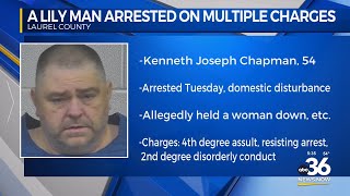 Lily man arrested after domestic disturbance in Laurel County