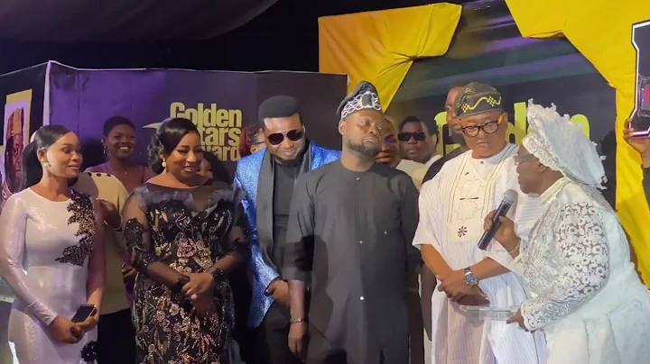 KUNLE AFOD, AYO OLAIYA MIDE MARTINS, JIDE KOSOKO CELEBRATES WITH MAMA RAINBOW AT GOLDEN STAR AWARD