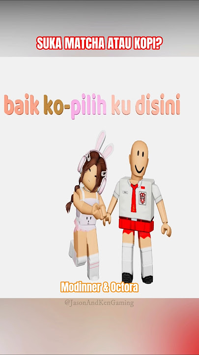 Modinner & Octora | Suka Matcha atau Kopi? #roblox #modinner