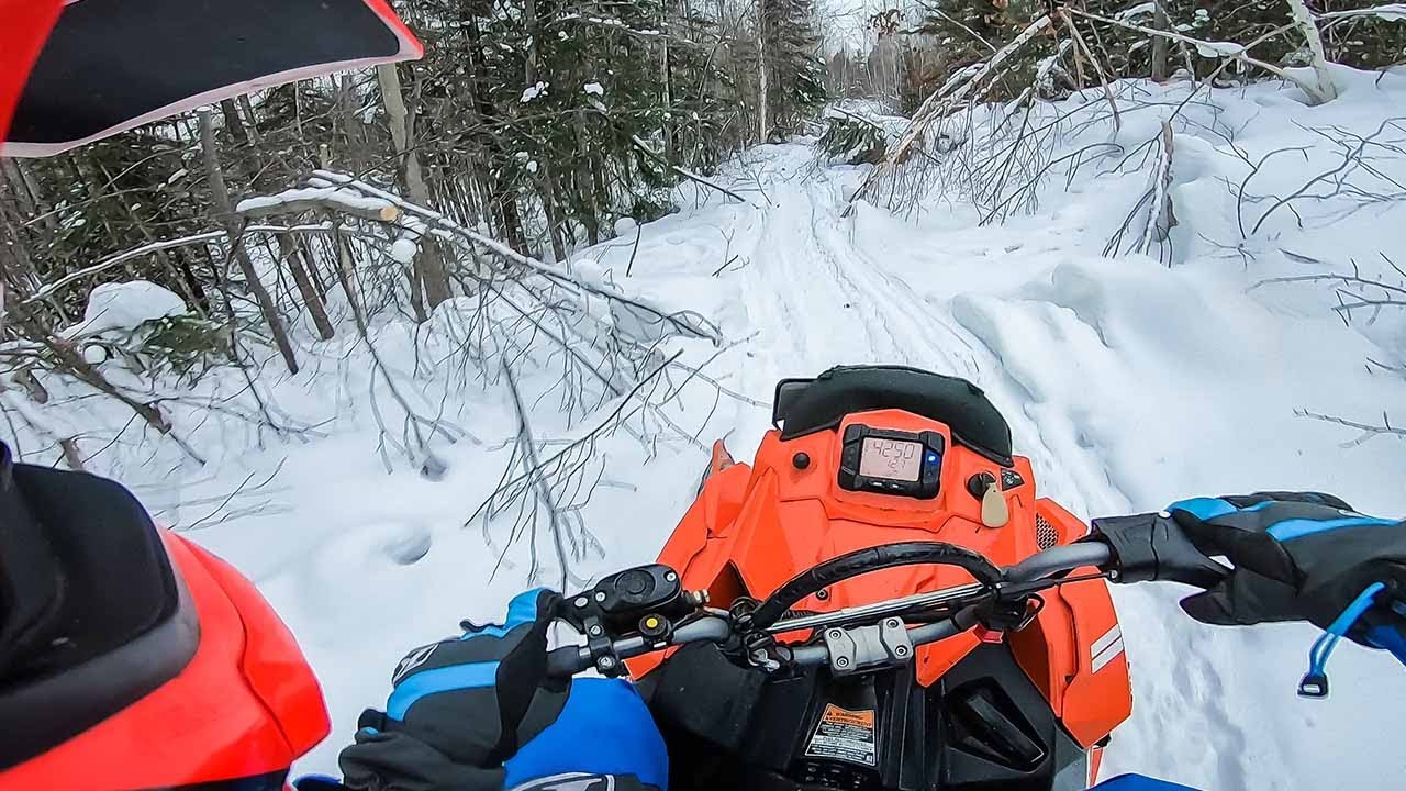 Mountain Sled On ATV Trails YouTube