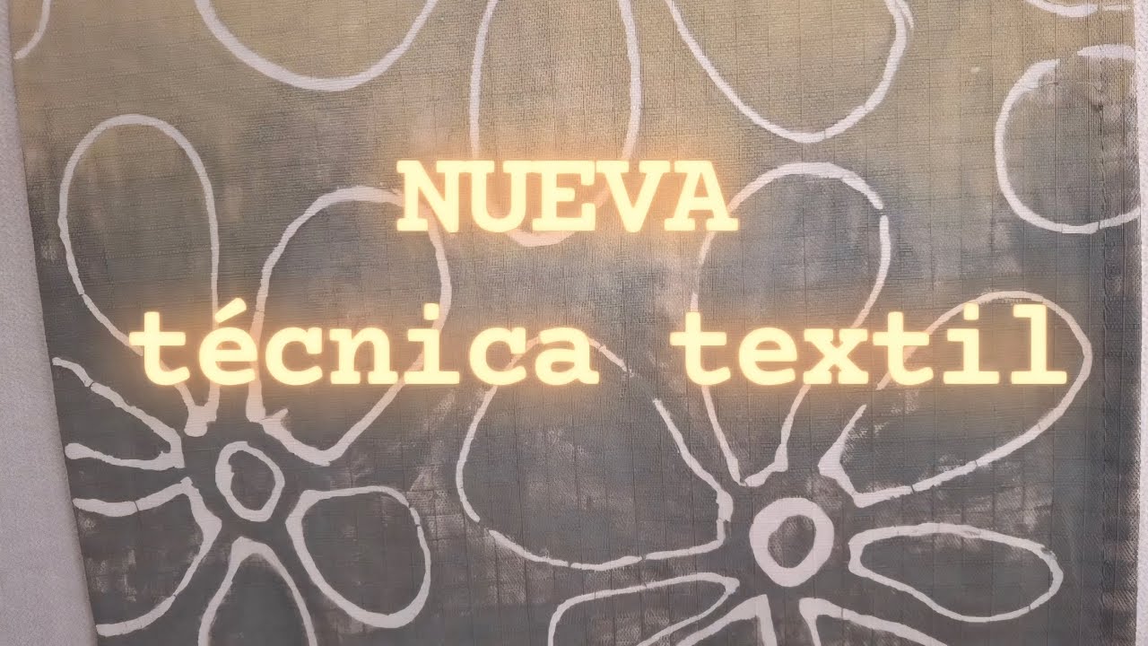NUEVA técnica textil con materiales que tenemos en casa
