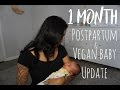 1 Month Postpartum & Vegan Baby Update