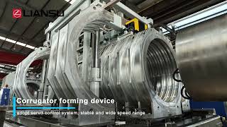LSBP-1500 PVC Double wall Corrugated Pipe Extrusion Line