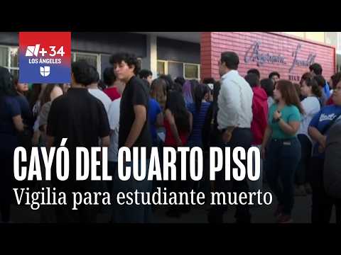 Tribute held for student who died after falling from the fourth floor of Benjamín Franklin High S...