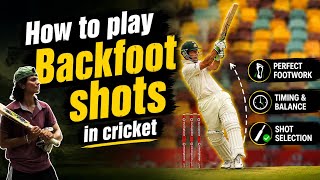How to play Backfoot Defence, Drive, Cut, Pull Shot?| Basics of backfoot shots #crickettips #cricket