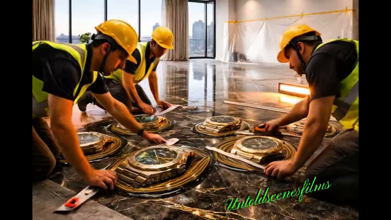  This Floor Is Made of Time | Luxury Watch Epoxy Design