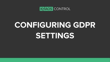 How To Configure GDPR Settings