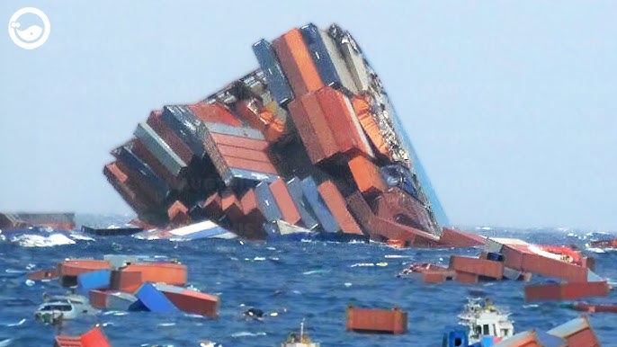 Cargo Overboard, Intense Rolling: The Risks Of Fully Loaded Mega-Container  Ships : NPR