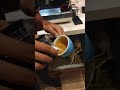 Simple stacked latte heart art by mr beast barista shorts latte heart