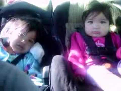 My babies watchin 'Elmo In Grouchland' on the driv...