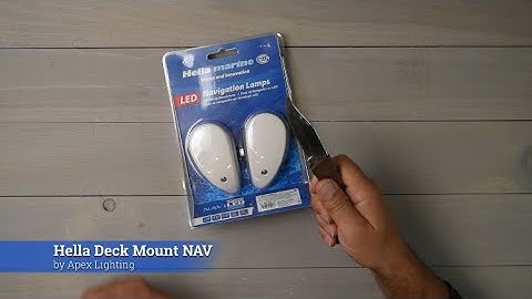 Hella 2NM Deck Mount LED Navigation Lamp Kit - by Apex Lighting