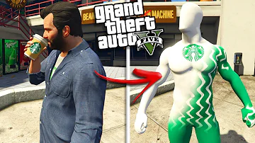 The ULTIMATE STARBUCKS MAN Super Hero (GTA 5 Mods)