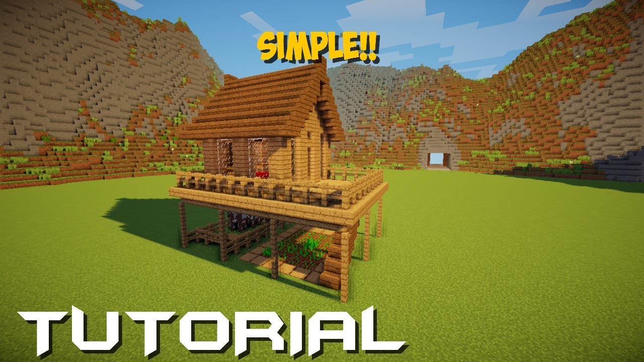 MINECRAFT : Tutorial Cara Membuat Rumah Survival (4) - YouTube