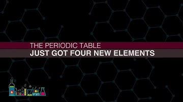Four new elements added to periodic table