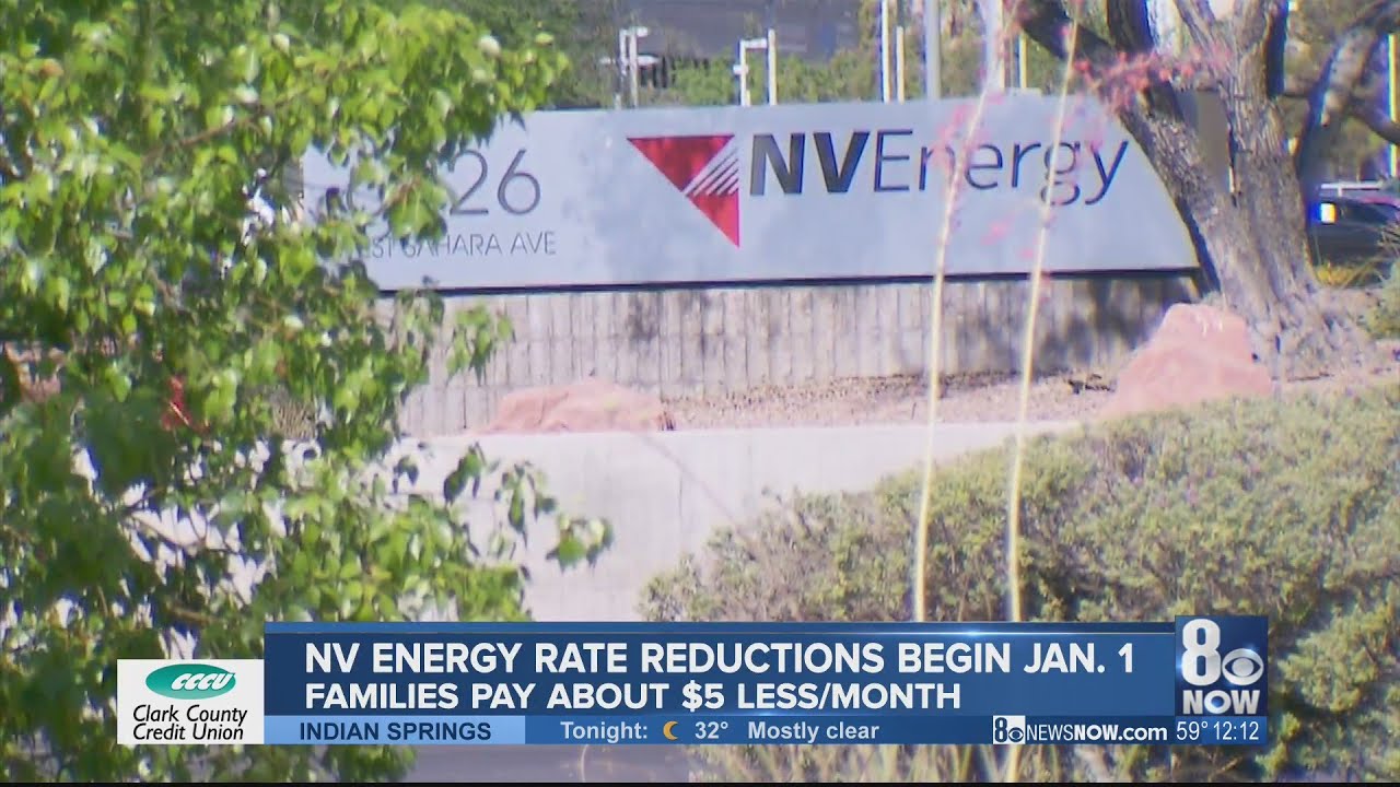 NV Energy rate reductions begin Jan. 1
