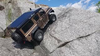 1/10 scale rc truck river-side rock Trail  / trx4 Base - GRC Defender 110 Body shell