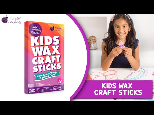 Wax Craft Sticks for kids by Purple Ladybug 