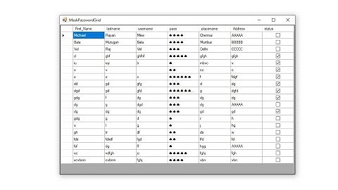How to Display Password column as passwordchar in datagridview - VB.net