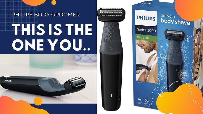Philips Norelco Body Groomer Series 3000 - Afeitadora corporal a prueba de  ducha para hombres con accesorio de espalda