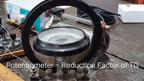 Potentiometer : Reduction Factor of TG and calculation of Bh