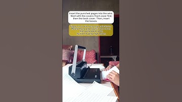 HOW TO BIND A NOTEBOOK USING THE OFFICOM WIRE BINDING MACHINE #notebookideas #sidehustle