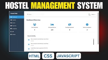 01: Introduction to Hostel Management System | HTML, CSS & JavaScript Project for Beginners