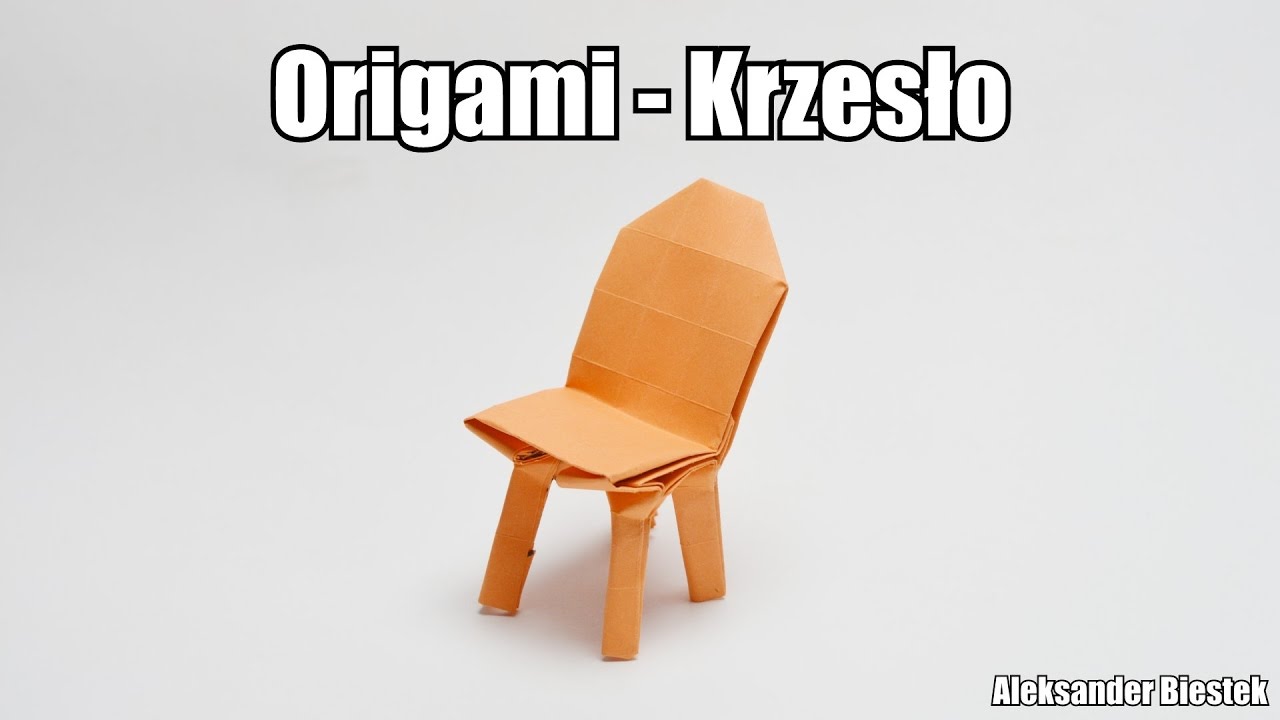 Origami Krzeslo Youtube