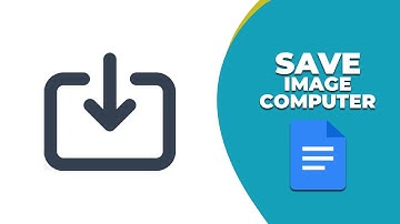 How to save an image from Google Docs to my computer