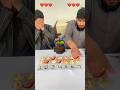 Chili Bomb Orange Challenge 🤮🌶️🍊#shorts #challenge #funnygame #chili #couple #familyfun