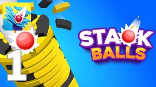 Stack Ball : Crash Platforms - Level 1 to 50 Gameplay - Simple and Easy to Play Arcade Game - Part 1 screenshot 5