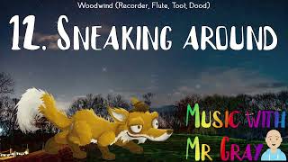 Recorder/Flute play along - 12. Sneaking around