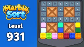 Marble sort Level 931 solution gameplay 