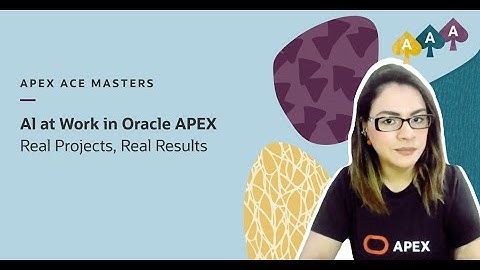 Al at Work in Oracle APEX: Real Projects, Real Results