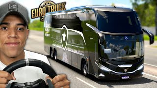 TRABALHANDO COMO MOTORISTA DE ÔNIBUS DO BOTAFOGO! - EURO TRUCK SIMULATOR 2