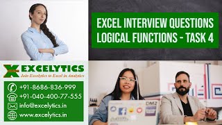 Task 4 - Excel Interview Questions - Logical Functions