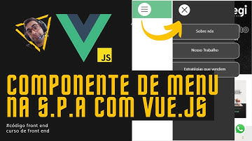 Criar Componente De Menu e Sidibar no vue.js