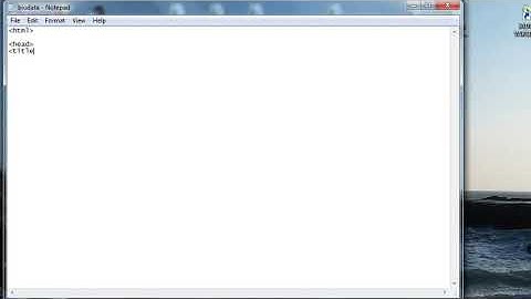 membuat web biodata sederhana sekali menggunakan notepad