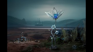 Mecrob Aurora -  3D Metal Plant Puzzle  Sustainable Art Projects