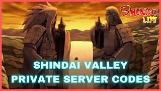 Shindo Life Shindai Valley VIP Server Codes And How…