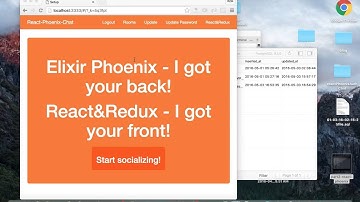 React&Redux Registration and Chat system with Elixir Phoenix - Part 3
