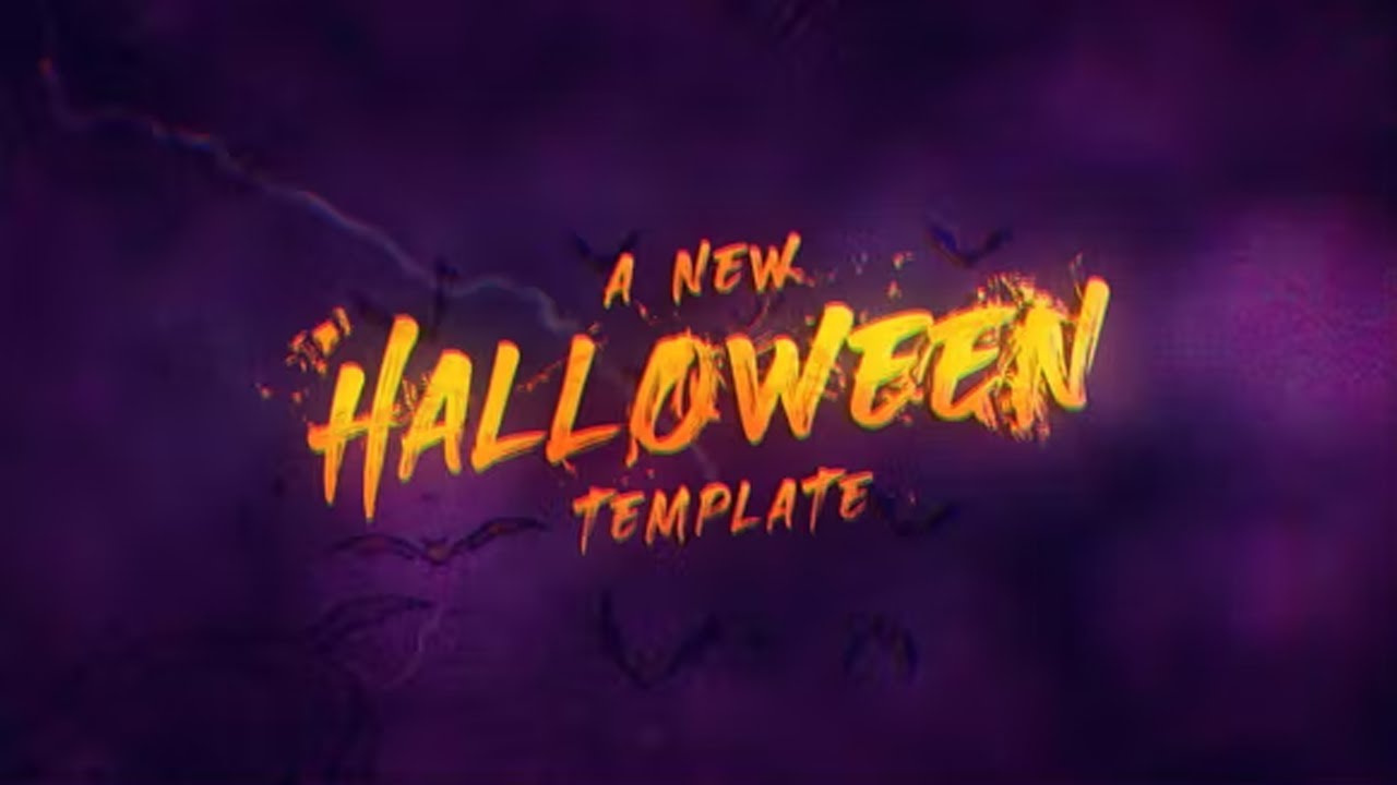 Happy Halloween Intro After Effects Template