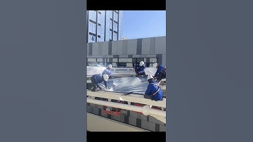 Commercial atrium corridor with ETFE cushion onsite shows #tensile#architecture #buildingmaterials