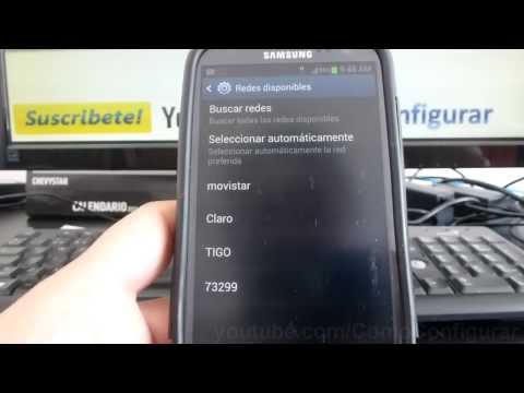 como buscar operador red en samsung Galaxy s3 i9300 español Full HD