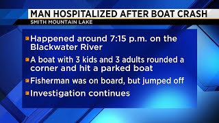 Man hospitalized after Smith Mountain Lake boat crash