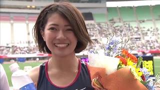 Cute Japanese Athlete / Women's Triple Jump / 女子 三段跳 決勝1位 第101回日本陸上競技選手権大会