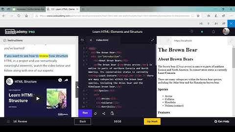 HTML Codecademy part 7 (end review)- read aloud- from microsoft edge browser