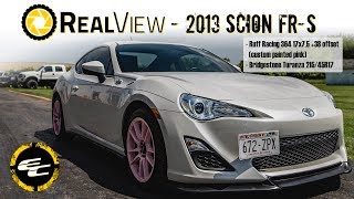RealView - 2013 Scion FR-S w/ 17" Custom Painted Ruff Racing 364 & Bridgestone Turanza