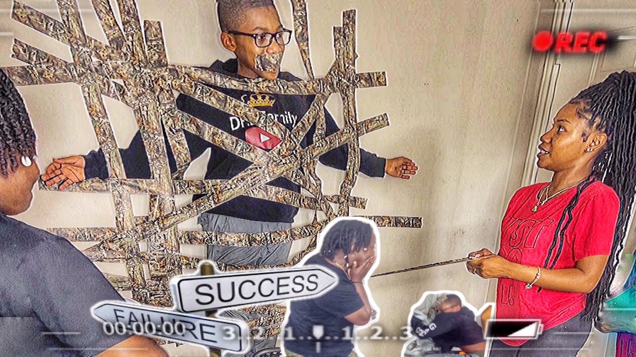 WE TAPED HIM TO THE WALL